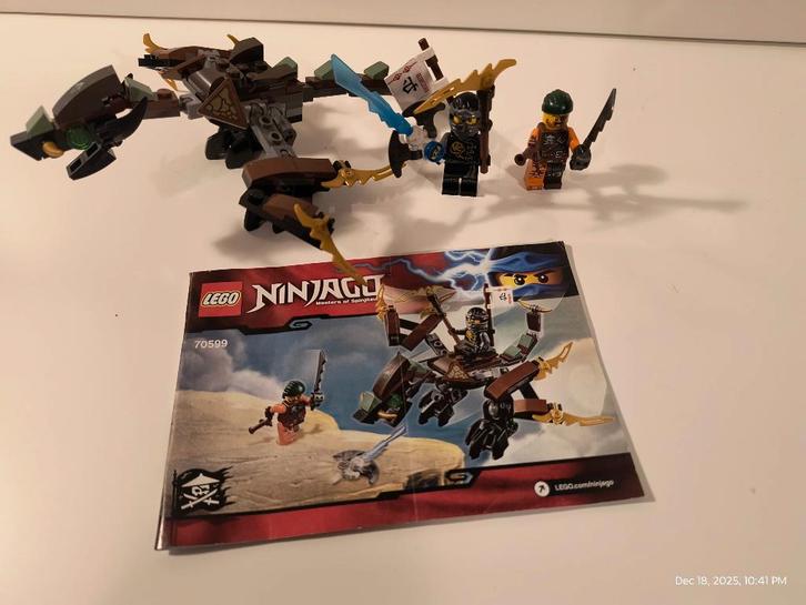 LEGO ninjago Cole's Dragon Set compleet met boekje, Kinderen en Baby's, Speelgoed | Duplo en Lego, Zo goed als nieuw, Lego, Complete set