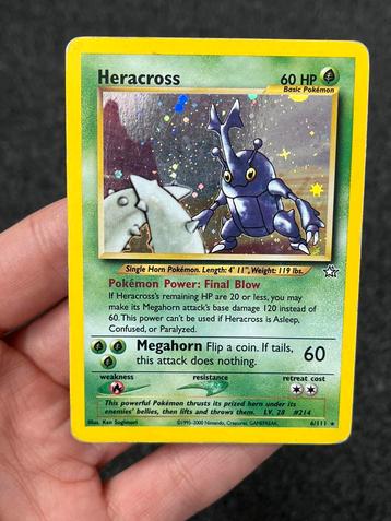 Pokémon Heracross Holo #6 Neo Destiny Played beschikbaar voor biedingen