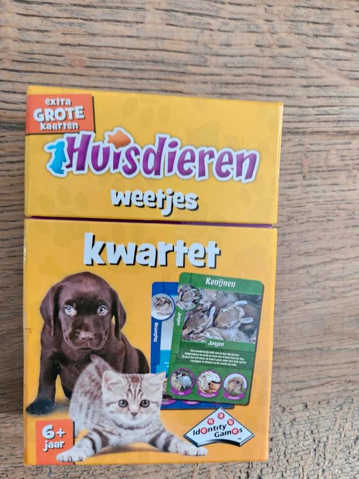 Spellen en Puzzels - Huisdieren Kwartet & Spider-Man, Hobby en Vrije tijd, Denksport en Puzzels, Gebruikt, Overige typen, Minder dan 500 stukjes