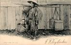 Japan - Japansche boer, Verzamelen, Ansichtkaarten | Buitenland, Gelopen, Ophalen of Verzenden, Buiten Europa, Voor 1920