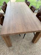 Tafel en of stoelen, Huis en Inrichting, Tafels | Eettafels, Ophalen, Gebruikt, Eikenhout, 200 cm of meer
