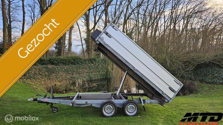 Gezocht kipper kiep aanhanger, Auto diversen, Aanhangers en Bagagewagens, Gebruikt