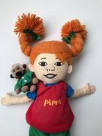 Pippi Langkous pop - 53 cm - meneer Nilsson op schouder, Ophalen of Verzenden, Zo goed als nieuw