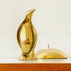 vintage messing PINGUIN massief brass beeld MidCentury retro, Antiek en Kunst, Ophalen of Verzenden, Koper