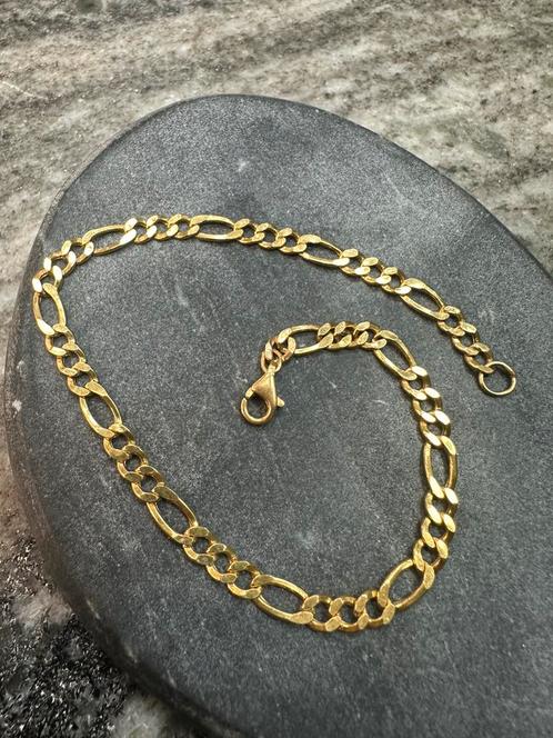 21k gouden Figaro armband | Dubai collectie, Sieraden, Tassen en Uiterlijk, Armbanden, Zo goed als nieuw, Goud, Ophalen of Verzenden