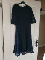 Prachtige kanten jurk alice blauw ladress la dress mt l xl, LaDress, Blauw, Maat 42/44 (L), Knielengte