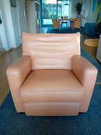 Leren fauteuil cognac kleur, Huis en Inrichting, Fauteuils, Ophalen of Verzenden, Gebruikt, 75 tot 100 cm, 50 tot 75 cm