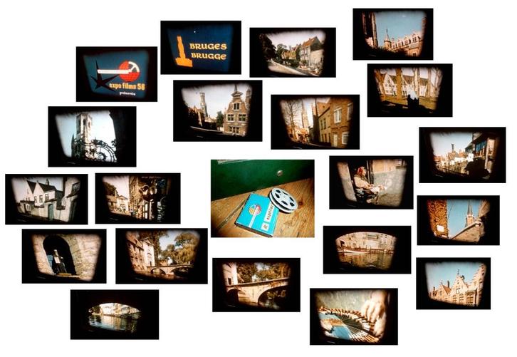 8mm film Expo 1958 - Brugge - kleur - silent N8 20mtr mooi, Audio, Tv en Foto, Filmrollen, 8mm film, Verzenden