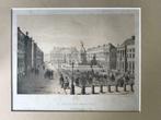 Place des martyrs / Brussel / Stroobant - simonau Belgie~, Antiek en Kunst, Kunst | Etsen en Gravures, Ophalen of Verzenden