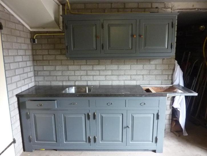 Massief eiken keukenombouw voor hobbyist, Doe-het-zelf en Verbouw, Compressors, Gebruikt, Minder dan 25 liter, Minder dan 200 liter/min