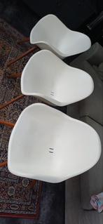 Witte Eetkamerstoelen - Set van 3, Huis en Inrichting, Stoelen, Ophalen
