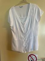 Wit blouse met top van EAST, Wit, Maat 42/44 (L), East, Ophalen of Verzenden