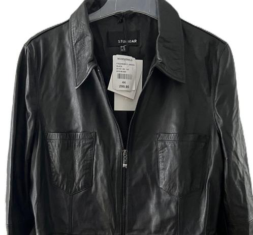 NIEUW STUDIO AR jurk/jas Amada 44 zwart ARMA LEDER, Kleding | Dames, Jurken, Nieuw, Maat 42/44 (L), Zwart, Onder de knie, Verzenden
