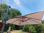Parasol zweefparasol Garden Impression 250x250 kleur zand, Ophalen, Gebruikt, ., 2 tot 3 meter