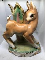 porselein bloemvaas art deco hert beeld sculptuur, Antiek en Kunst, Antiek | Keramiek en Aardewerk, Ophalen of Verzenden