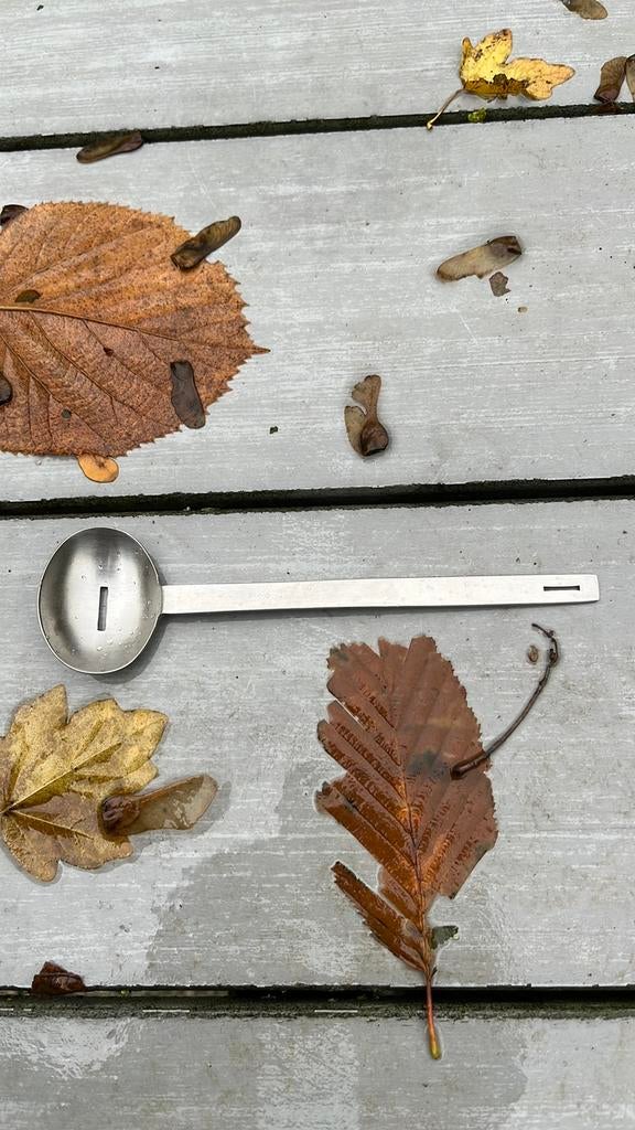 Blomus strooilepel. Elegant en tijdloos design., Ophalen of Verzenden, Gebruikt