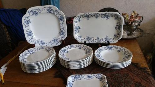 Prachtige gave serviesdelen P REGOUT ORTUS 1896, Antiek en Kunst, Antiek | Servies los, Ophalen of Verzenden
