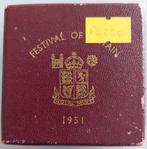 Festival of Britain 1951 Kroon, Postzegels en Munten, Munten | Europa | Niet-Euromunten, Ophalen of Verzenden, Losse munt, Zilver