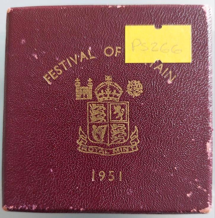 Festival of Britain 1951 Kroon, Postzegels en Munten, Munten | Europa | Niet-Euromunten, Losse munt, Zilver, Ophalen of Verzenden