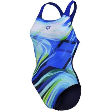 Nieuw Arena W Visual Waves Swim Pro Back badpak Navy beschikbaar voor biedingen