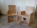 Set Kinder stoel kinder stoeltjes steiger hout steigerhout, Kinderen en Baby's, Kinderkamer | Tafels en Stoelen, Ophalen, Gebruikt