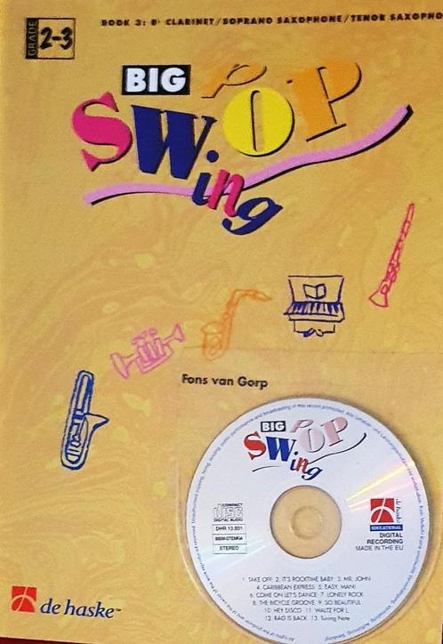 BIG SWING POP voor Klarinet, Sopraan en Tenor Sax, Muziek en Instrumenten, Bladmuziek, Nieuw, Saxofoon, Klarinet, Ophalen of Verzenden