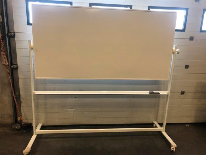 Legamaster verrijdbaar / kantelbaar whitebord emaille, Huis en Inrichting, Woonaccessoires | Memoborden, Gebruikt, Magneetbord