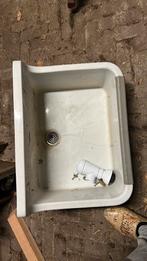 Spoelbak wasbak uitstortgootsteen 61cm bij 47cm, Ophalen, Gebruikt, Wit, 50 tot 100 cm