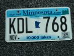 Kentekenplaat licenseplate Minnesota USA, Verzenden, Gebruikt, Auto's