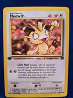 Meowth 62/82 - Team Rocket (1st Edition), Hobby en Vrije tijd, Verzamelkaartspellen | Pokémon, Gebruikt, Losse kaart, Verzenden