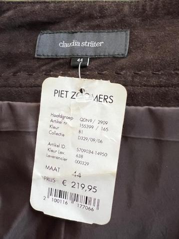 NIEUW Claudia Strater rok bruin suede 44 was 220 euro! beschikbaar voor biedingen