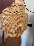 2 Rieten Hanglampen - Sfeervol & Stijlvol, Huis en Inrichting, Lampen | Hanglampen, Ophalen, Zo goed als nieuw, Hout, 50 tot 75 cm