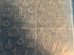 Embossing Folder - Gebakjes Thema, Hobby en Vrije tijd, Ophalen of Verzenden, Nieuw, Overige thema's, Overige typen