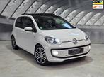 Volkswagen Up! 1.0 high up! pano cruise zwarte hemel fender, Auto's, Stof, Gebruikt, 840 kg, Wit