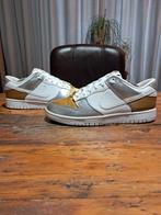 Nike Dunk Low 'Silver & Gold' Size 41, Kleding | Dames, Wit, Nike, Ophalen of Verzenden, Sneakers of Gympen