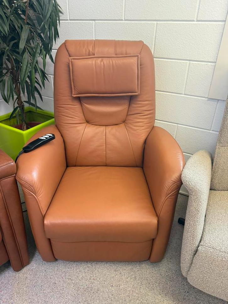 Sta op stoel relax fauteuil Himolla gratis bezorgd/garantie, Huis en Inrichting, Fauteuils, Nieuw, Leer, Verzenden