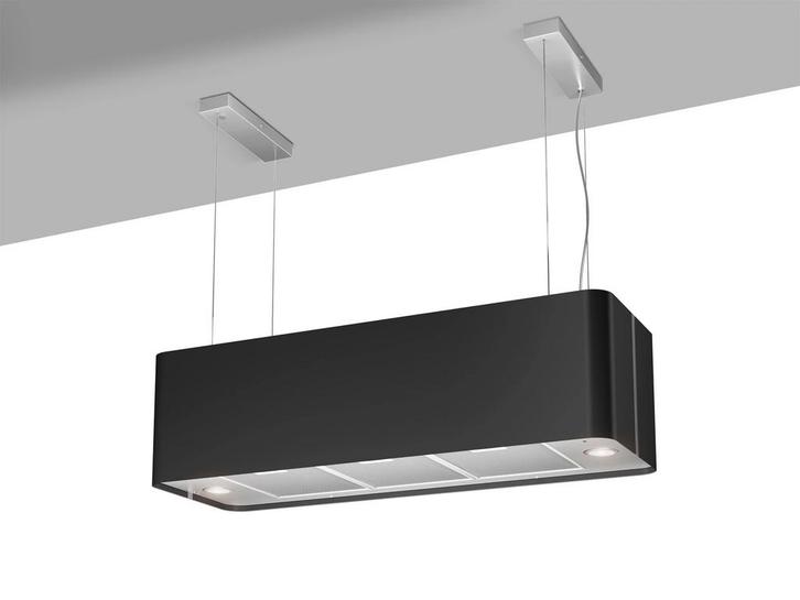 Airforce F181 XXL BK – eiland schouwkap (Zwart, 100 cm), Witgoed en Apparatuur, Afzuigkappen, Nieuw, Vrijstaand, Eilandschouwkap