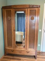 Antieke kledingkast met spiegeldeur, Huis en Inrichting, Ophalen, Gebruikt, 100 tot 150 cm, 150 tot 200 cm