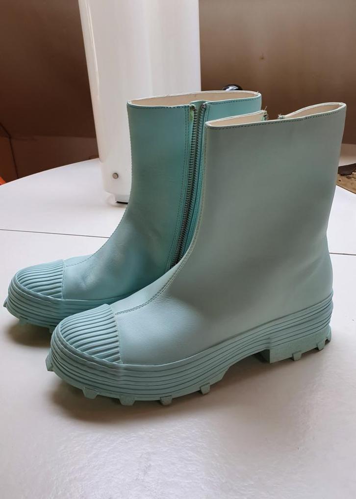 Camper unisex leren laarzen met rits - lichtblauw - maat 43, Kleding | Heren, Schoenen, Nieuw, Boots, Blauw, Ophalen of Verzenden