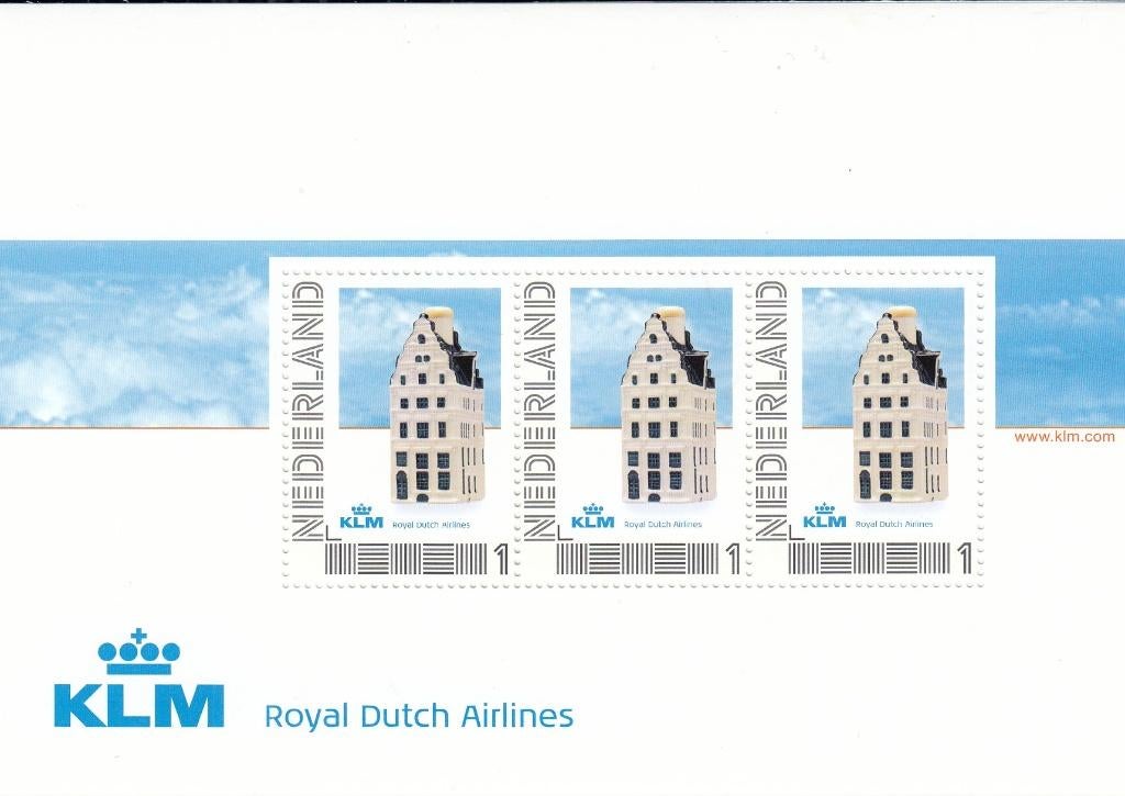 Nederland -5- 2011- Persoonlijke- Delftsblauwe KLM-Huisjes P, Postzegels en Munten, Postzegels | Nederland, Verzenden, Na 1940