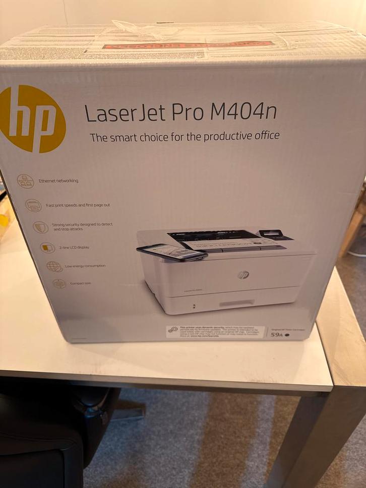 HP LaserJet Pro M404n - Nieuw in doos!, Computers en Software, Printers, Nieuw, Printer, Laserprinter, Zwart-en-wit printen, Ophalen of Verzenden