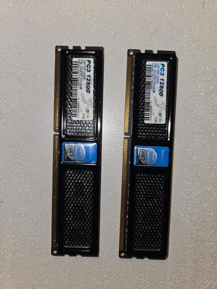 OCZ DDR3 2 x 2GB, Computers en Software, RAM geheugen, Gebruikt, Desktop, 4 GB, DDR3, Ophalen of Verzenden