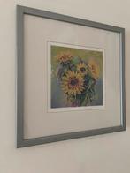 Zeefdruk ‘Zonnebloemen’ Valeria Loukachova (grafiek litho), Antiek en Kunst, Kunst | Litho's en Zeefdrukken, Ophalen of Verzenden