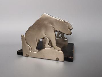 Art deco ijsberen boekensteun houder ijsbeer beschikbaar voor biedingen