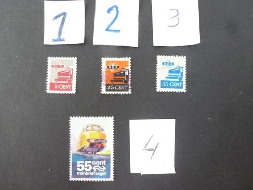 Treinzegels Nederland, Postzegels en Munten, Postzegels | Nederland, Gestempeld, Verzenden