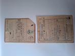 2 distributie stamkaarten bonkaarten wo2 Amsterdam, Ophalen of Verzenden, Landmacht, Nederland, Embleem of Badge