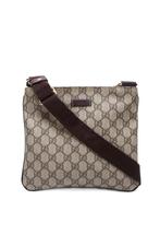 Gucci tas heren, Sieraden, Tassen en Uiterlijk, Tassen | Schoudertassen, Bruin, Zo goed als nieuw, Leer, Ophalen