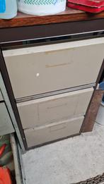 Stalen ladekast 3 lades (hangmap formaat), Huis en Inrichting, Kasten | Ladekasten, Ophalen, Gebruikt, 100 tot 150 cm, Bureau / kantoor