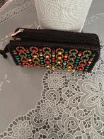 Leuke dames portemonnee met kralen, Ophalen of Verzenden, Zo goed als nieuw, Zwart, Avondtasje