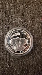 1 oz zilver somalia elephant 2021, Ophalen, Zilver